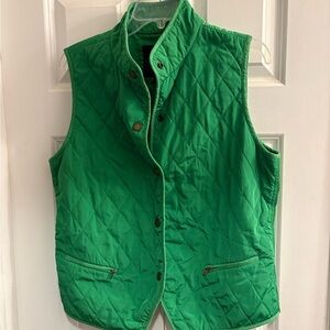 Talbots Vibrant Green Quilted Vest